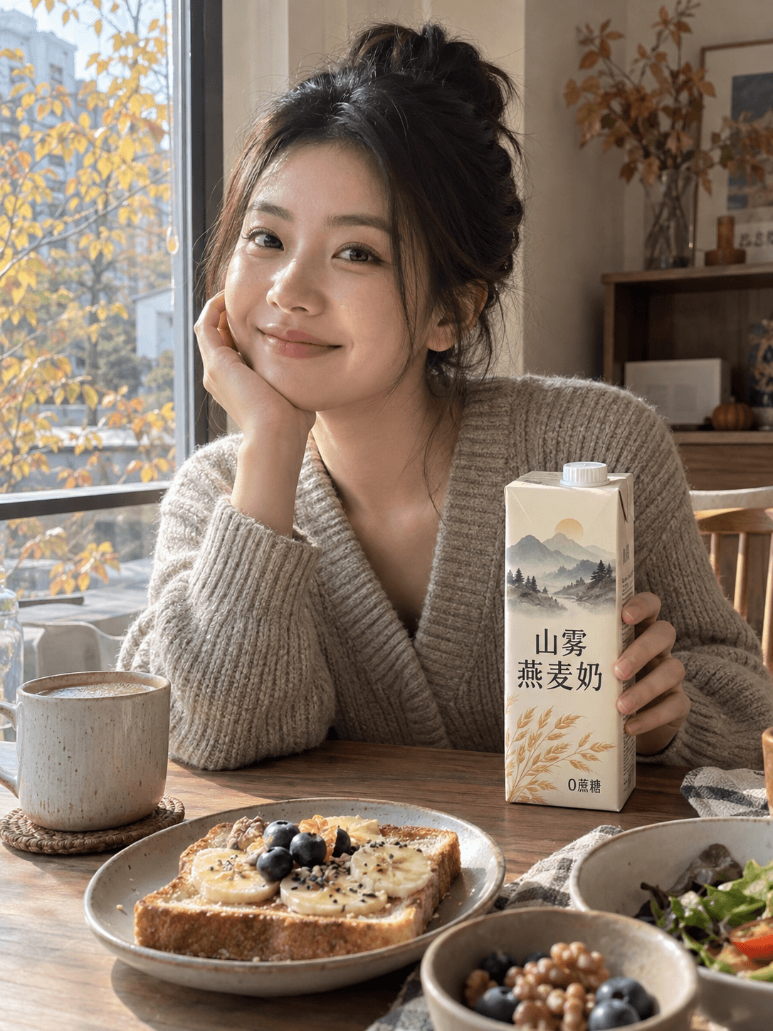 山雾燕麦奶秋日早餐演示案例封面